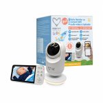 Baby Monitor si camera WiFi audio-video 2 in 1 cu aplicatie Easycare Baby