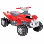 Atv cu pedale pentru copii cu roti din plastic rezistent,margini rotunjite,de la 3 si pana la 35kg Pilsan Galaxy Red