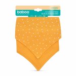 Set 2 bandane din muselina cu strat dublu Baboo Portocaliu 0 luni+