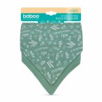 Set 2 bandane din muselina cu strat dublu Baboo Verde 0 luni+