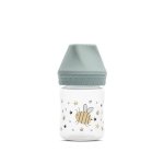 Biberon cu gat larg My Friend tetina moale din silicon 0 luni+ 125 ml Iceberg Green