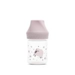 Biberon cu gat larg My Friend tetina moale din silicon 0 luni+ 125 ml Mellow Rose
