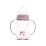 Biberon cu manere My Friend tetina moale din silicon 0 luni+ 250 ml Mellow Rose