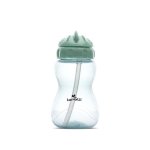 Cana sport cu pai moale si flexibil, capac de protectie rotativ, 275 ml, Green Blue