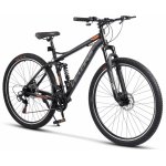 Bicicleta MTB Full-Suspension Velors Matador V2960G Negru/Gri/Portocaliu, roti 29 inch, inaltime utilizator 170-195 cm, greutate suportata 120 kg