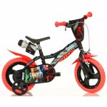 Bicicleta pentru copii Dino Bikes Gormiti 2-4 ani, roti 12 inch, roti ajutatoare, aparatori pentru lant si roti, bidon pentru apa