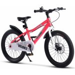 Bicicleta pentru copii Velors V20345A Roz, 7-10 ani, roti 20 inch, inaltime utilizator 110-140 cm, greutate suportata 80 kg