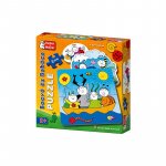 Puzzle pentru copii, Berry si Dolly, realizat din carton robust