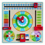 Calendar educativ din lemn in limba romana