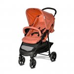 Carucior sport pentru copii Lorelli Rome Ginger 6 luni-3 ani cu spatar reglabil, bara frontala detasabila, suport picioare reglabil, greutate admisa 15 kg