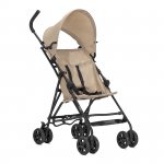 Carucior sport pentru copii Lorelli Vaya Beige, ultra light, manere ergonomice, roti spate cu frana sincronizata, greutate admisa 22 kg, varsta 6 luni+