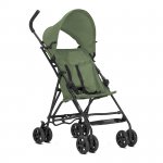Carucior sport pentru copii Lorelli Vaya Green, ultra light, manere ergonomice, roti spate cu frana sincronizata, greutate admisa 22 kg, varsta 6 luni+