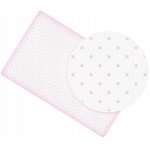 Cearceaf cu banda elastica pentru pat copii dimensiune 140x70 cm, 100% bumbac, BabyMam light dots