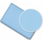 Cearceaf cu banda elastica pentru pat copii dimensiune 140 x 70 cm, 100% bumbac, BabyMam simply blue