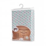 Cearceaf cu elastic din bambus 60x120 cm Mint Cross XKKO