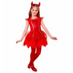 Costum de carnaval copii, Dracusor Rosu Fetita, varsta 11 - 13 ani / 158 cm