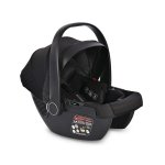 Cosulet auto pentru copii Lorelli Aria Luxe Black Jasper, panou de ventilatie, tetiera reglabila, maner reglabil, 0-15 luni, 40-87 cm