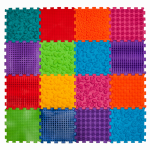 Covoras ortopedic Puzzle Mix cu 16 elemente