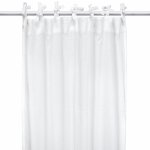 Draperie din muselina organica, Little Amy, Alb, 125x240 cm, 1 bucata