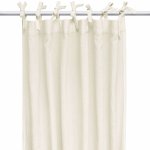 Draperie din muselina organica, Little Amy, Crem, 125x240 cm, 1 bucata