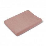 Husa de protectie pentru salteaua de infasat Bonjourbebe Rosa, bumbac buclat, cu elastic, 80x50 cm