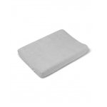 Husa de protectie pentru salteaua de infasat Bonjourbebe Gri, bumbac buclat, cu elastic, 80x50 cm