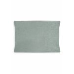 Husa de protectie pentru salteaua de infasat Bonjourbebe Hunter Mint, bumbac buclat,  cu elastic, 80x50 cm