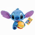 Jucarie de plus Disney Stitch cu burger 25cm