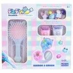 Kit creativ Decoden Oglinda si perie kawaii de decorat cu pasta colorata