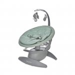 Leagan electric Toscana Frosty Green Stars rotativ, panou muzical, telecomanda