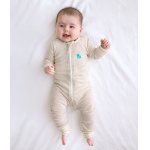 Salopeta din lana merino cu fermoar Love to Dream Oat 3-6 luni