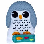 Manusa pentru dentitie din silicon Coccorito Pinguin Gri