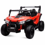 Masinuta electrica pentru copii 4x4 S618 red, cu deschidere usi, telecomanda 2.4G, 4 motoare de 45W fiecare, baterie de 24V7Ah, viteza maxima 2.5-7km/h, echipata cu Radio FM, port usb, bluetooth