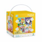 Puzzle 4 in 1 pentru copii, model Meserii