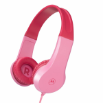 Casti audio Motorola Moto wireless pentru copii JR200 Pink