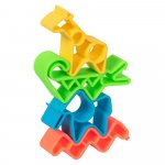 Joc senzorial pentru copii, Dena My First Animals, neon colors
