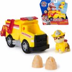 Vehicul de salvare masina de pompieri si figurina Rubble Patrula Catelusilor