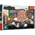 Puzzle Trefl Cum sa iti dresezi dragonul, dragoni in actiune 100 piese