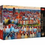 Puzzle Trefl premium plus photo odyssey Vedere a orasului Gdansk Polonia 1000 piese