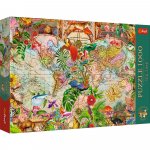 Puzzle Trefl premium plus tea time harta antica a lumii 1000 piese
