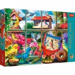 Puzzle Trefl premium plus tea time Lumea pasarilor 1000 piese