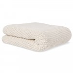 Paturica din bumbac organic 70x90 cm Mint Beige