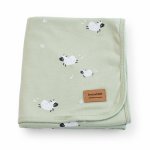 Paturica moale si hipoalergenica, bumbac jersey, 65x80 cm, Funny Farm