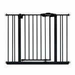 Poarta de siguranta Kidwell Guarda din otel, functie auto close, 75-104 cm, Negru