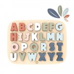 Puzzle Alfabet din lemn Speedy Monkey