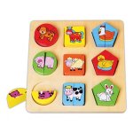 Puzzle pentru copii, animale domestice
