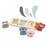 Puzzle cu animale din lemn Speedy Monkey