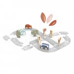 Puzzle cu pista din fetru si masinute Speedy Monkey