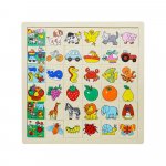 Puzzle din lemn, pentru copii, Cauta imaginile