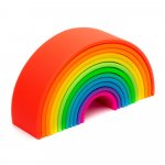 joc montessori de stivuire, Rainbow, 12 buc, neon